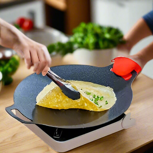Plită Rotundă Coreeană , pentru grătar, diametru 36 cm, negru