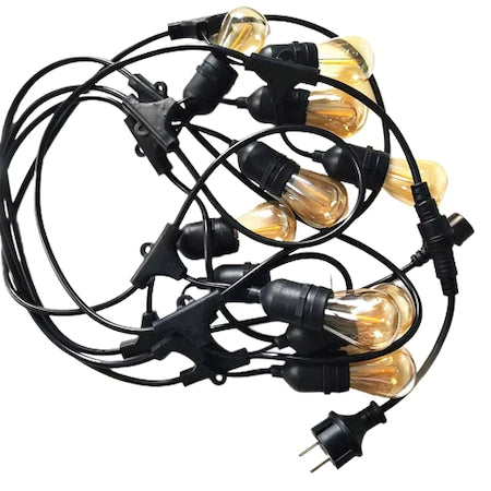 Ghirlanda 5m IP65 si 10 becuri LED alb cald