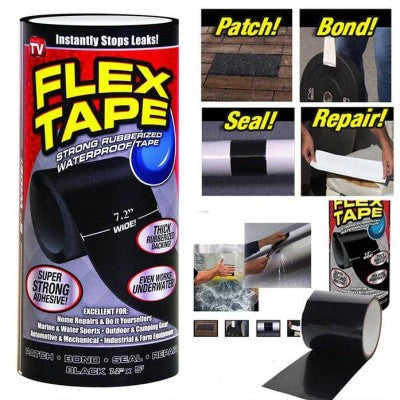 Banda Super Adeziva, Flex Tape, Lipeste Orice Suprafata