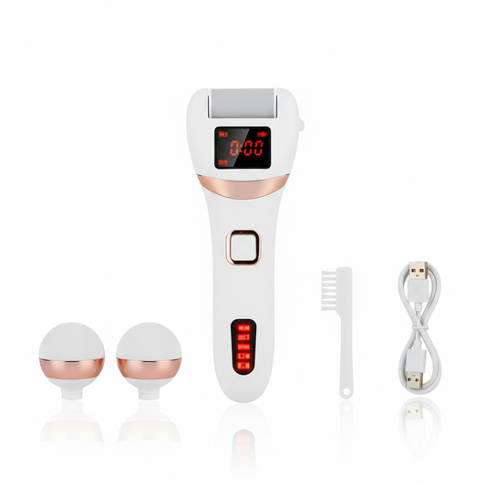 Pila electrica pentru picioare , ecran LCD, Set cu accesorii incluse.