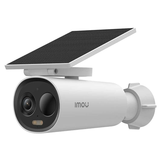 Camera supraveghere exterior WiFi cu panou solar , 5 MP, 2.8 mm,  lumina alba 15 m, 5000 mAh, slot card, microfon si difuzor