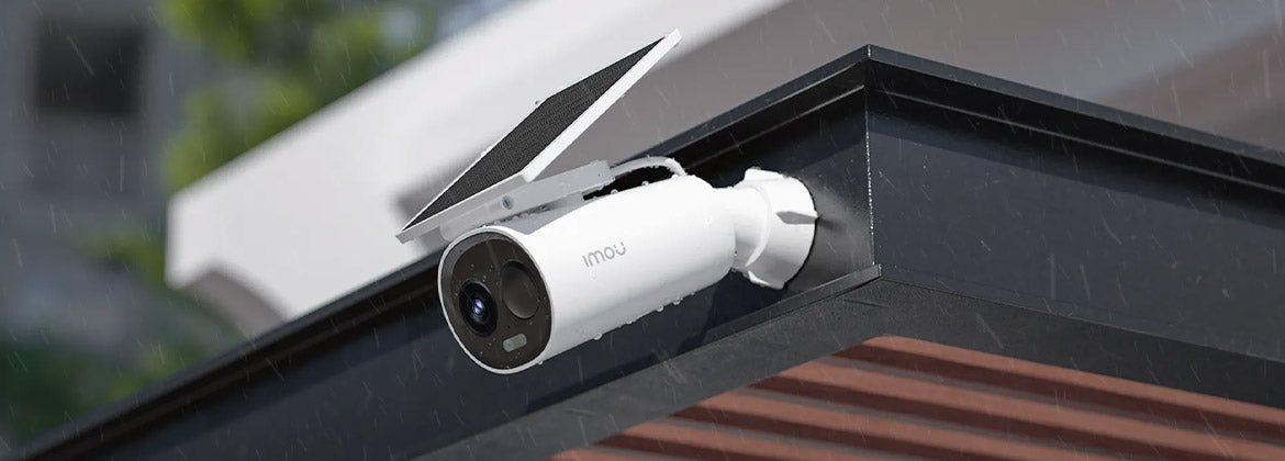 Camera supraveghere exterior WiFi cu panou solar , 5 MP, 2.8 mm,  lumina alba 15 m, 5000 mAh, slot card, microfon si difuzor