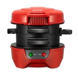 Aparat de facut burgeri sau sandwich-uri RAF 600W, Rosu