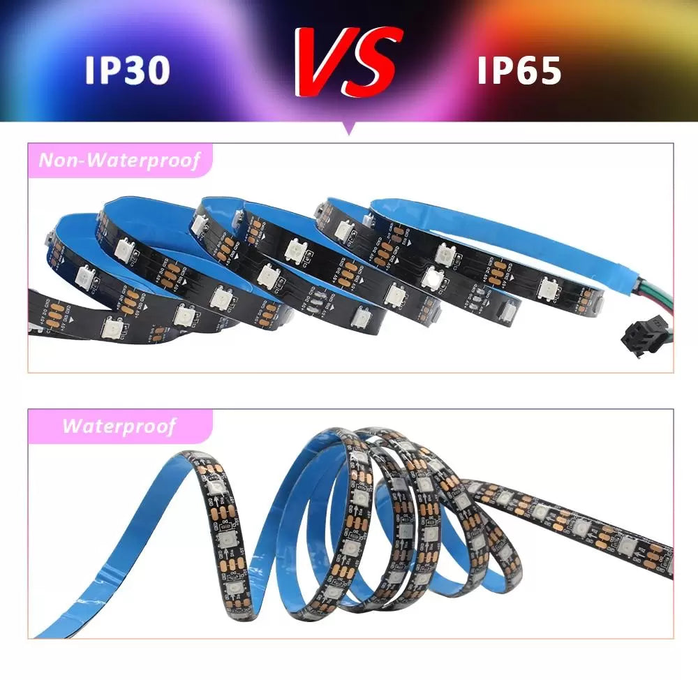 Kit Banda Led RGB 5050 cu USB JRH- Lungime 5M, 155 LED-uri,Telecomanda, pentru TV, PC, Auto, IP65,