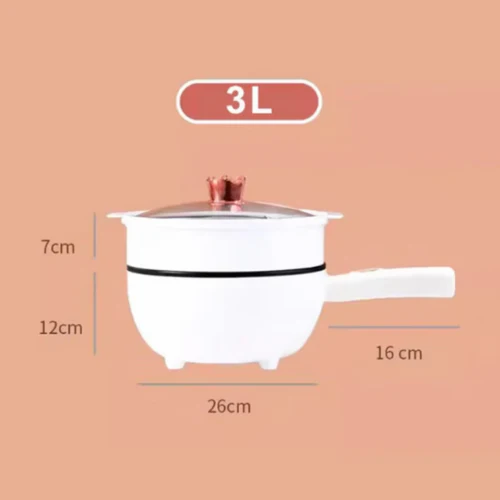 Tigaie Electrica Inteligenta Migas - 3L, Multifunctionala, Panou Control, 26cm, Prajire, Fierbere, Aburire, Mentinerea Caldurii