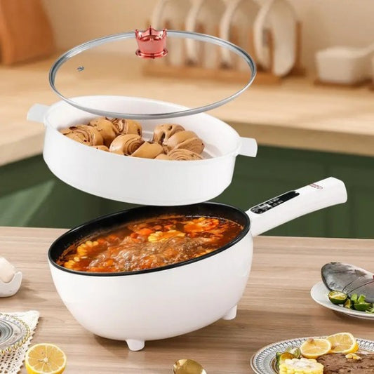 Tigaie Electrica Inteligenta Migas - 3L, Multifunctionala, Panou Control, 26cm, Prajire, Fierbere, Aburire, Mentinerea Caldurii
