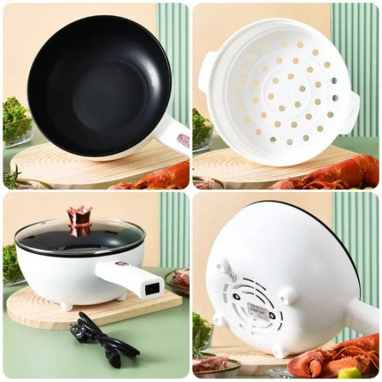 Tigaie Electrica Inteligenta Migas - 3L, Multifunctionala, Panou Control, 26cm, Prajire, Fierbere, Aburire, Mentinerea Caldurii