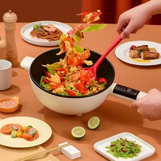 Tigaie Electrica Inteligenta Migas - 3L, Multifunctionala, Panou Control, 26cm, Prajire, Fierbere, Aburire, Mentinerea Caldurii