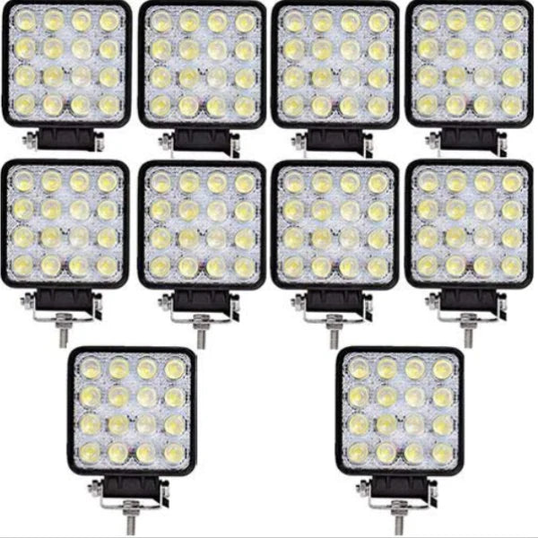 Set 8 Proiectoare 16 LED 48W Auto OFF-ROAD, IP 67