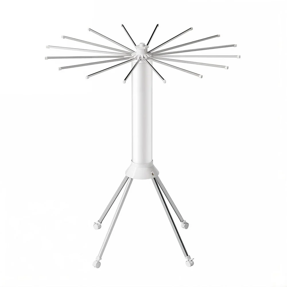 Uscător de Rufe tip Trepied, Pliabil și Compact, cu 16 Brațe Rotative, pentru Interior și Exterior, 125 cm