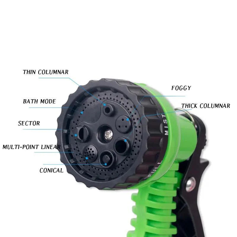 Furtun Extensibil de Gradina, 60/40/30/22.5/15m cu Pistol de udat.