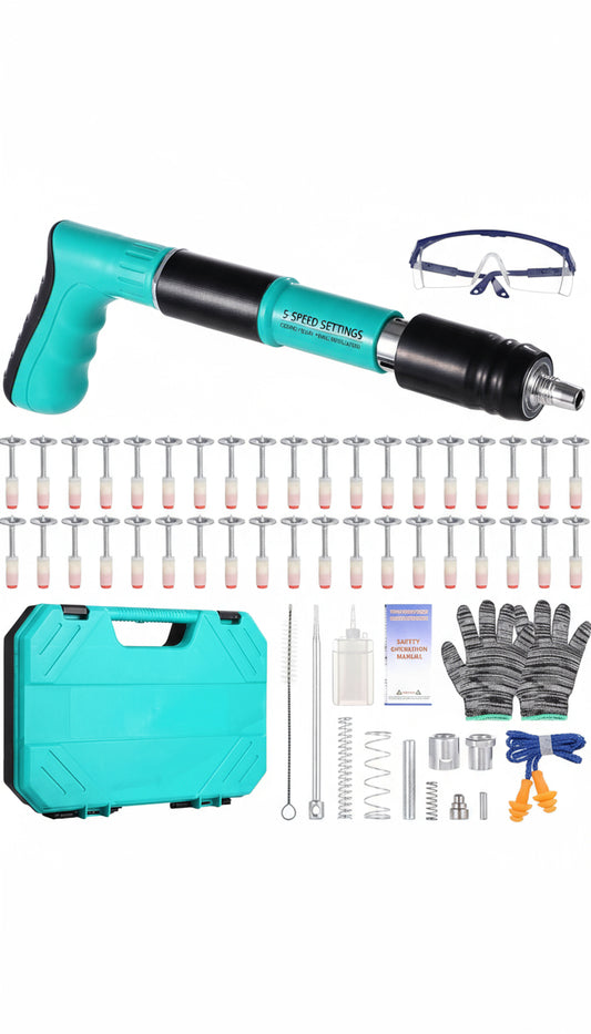 Pistol de cuie manual, 5 viteze, 50 cuie incluse