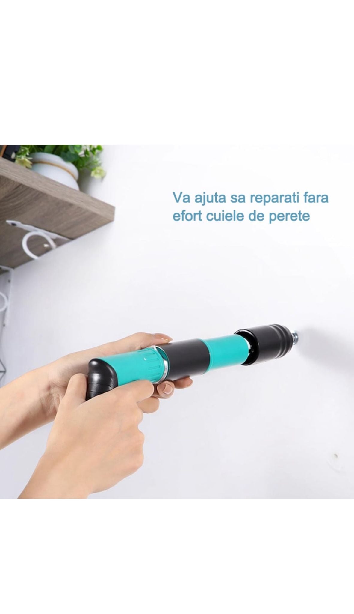 Pistol de cuie manual, 5 viteze, 50 cuie incluse
