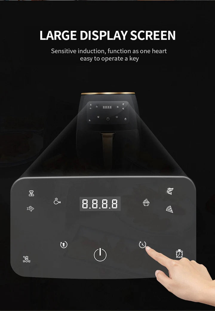 Friteuza Fara Ulei Air Fryer , Displat Digital, Functie de Coacere