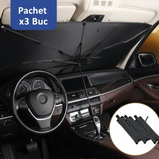 Pachet 3 Umbrele Tip Parasolar Ușor de Folosit Dimensiuni:130 cm x 79 cm.