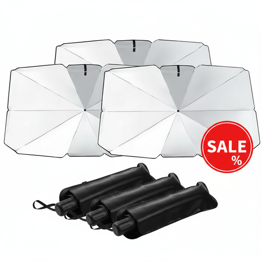 Pachet x3 Umbrele Tip Parasolar Ușor de Folosit Dimensiuni:130 cm x 79 cm