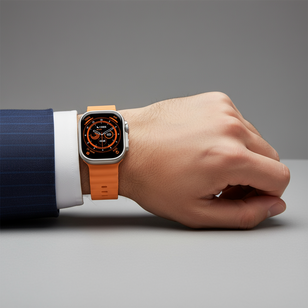 Ceas SmartWatch JRH™ Ultra Watch, 2.0" IPS FULL VIEW, Apel Bluetooth
