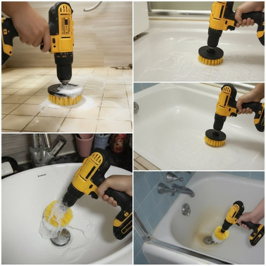 Set 3 Perii Curatare Cu Adaptor Pentru Bormasina/Autofiletanta.