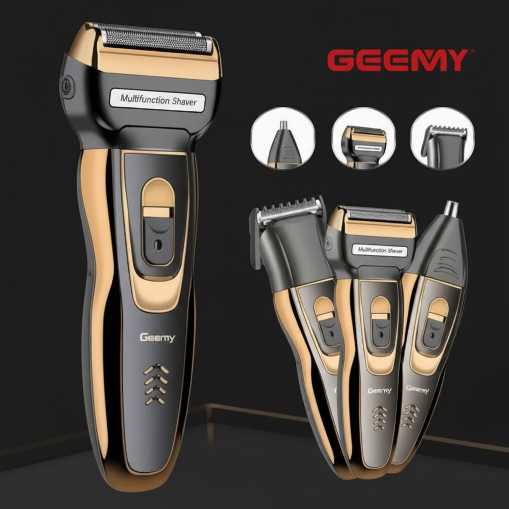 Aparat de tuns si ras 3 in 1 Geemy Multishaver