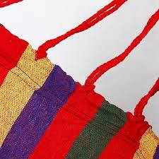 Hamac multicolor din bumbac cu husa de transport