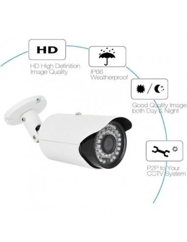 Kit supraveghere 4 camere CCTV Ahd, interior-exterior