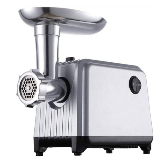 Mașină de tocat carne profesională MGD 2000W, 3 site inox, funcție reverse și accesorii incluse..