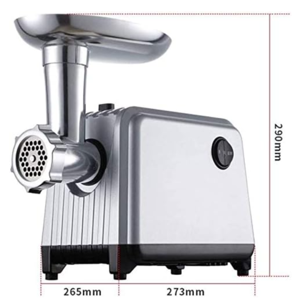 Mașină de tocat carne profesională MGD 2000W, 3 site inox, funcție reverse și accesorii incluse..