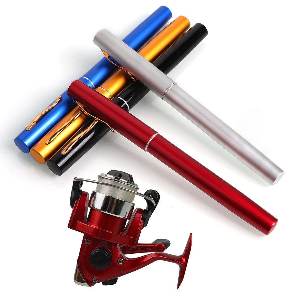 Mini Undiță Telescopică de buzunar portabilă cu mulinetă de pescuit