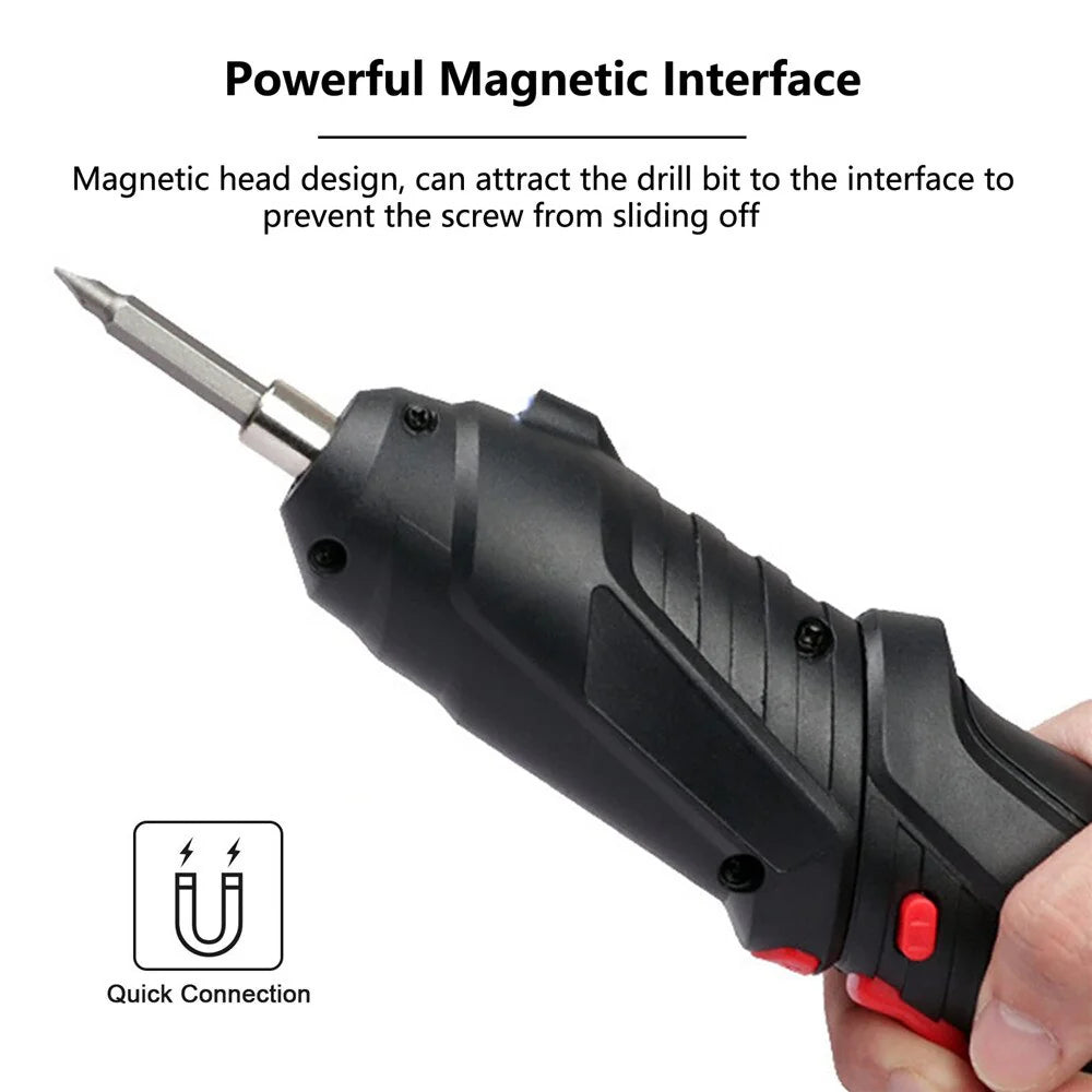 Set 48 Surubelnite Electrice Wireless, MorFansi, 3.6V/50W, Reincarcabile, Cu Cutie Depozitare Si Cablu De Incarcare USB, Negru