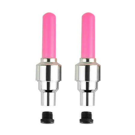 Set 2 X Lumini Led Pentru Roti Bicicleta Fireflys, Culoare Roz.Verde