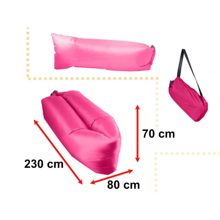 Saltea Autogonflabila "Lazy Bag" tip sezlong, 230 x 70cm