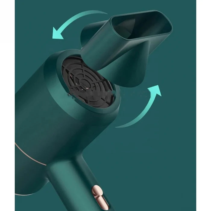 Uscator de par pentru casa sau calatorii, alimentare 220V, culoare Verde