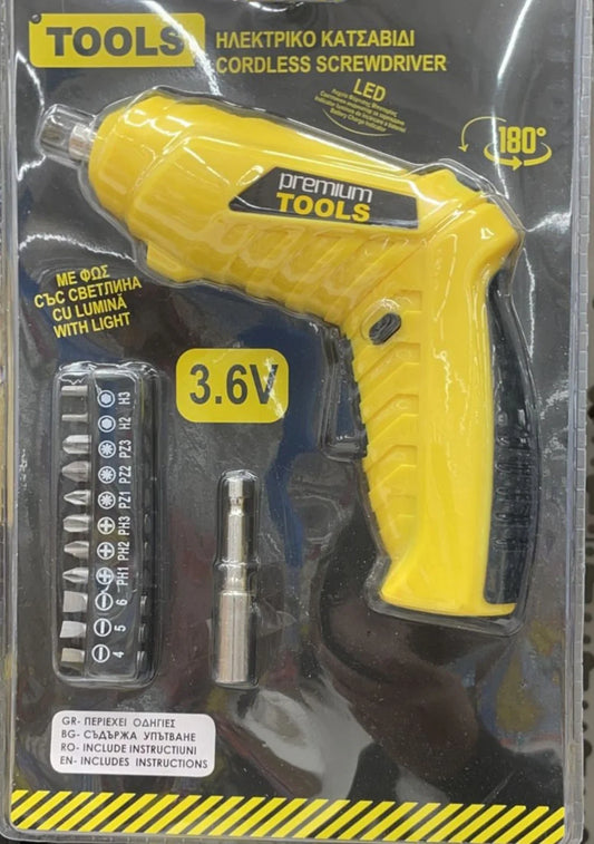 Surubelnita Electrica Cu LED Si 11 Duze, DecorCasa, 3.6 V
