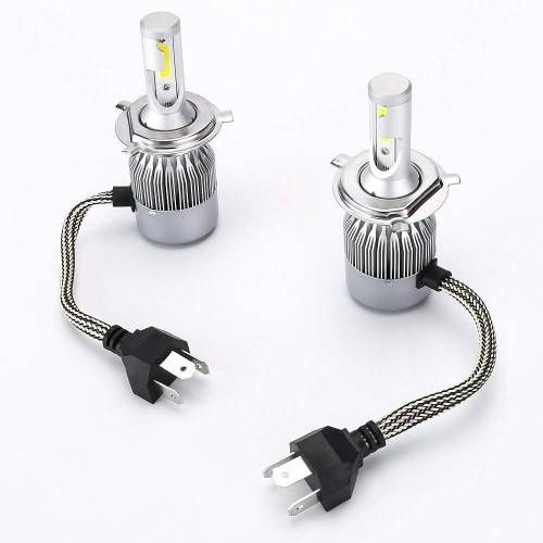 Set 2 Becuri Auto LED C6 H4 6000K Cu 2 Faze