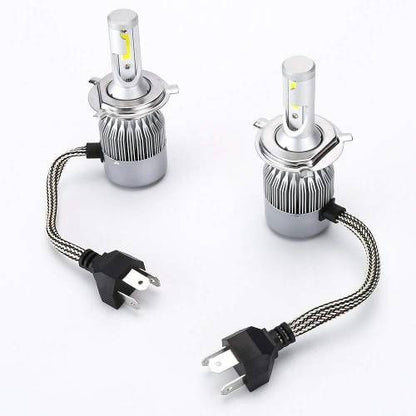 Set 2 Becuri Auto LED C6 H4 6000K Cu 2 Faze