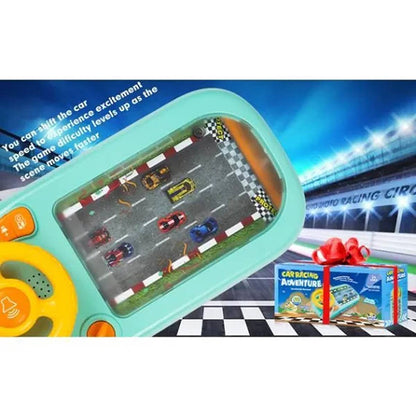 Volan interactiv pentru copii 3+, jucărie educativă și muzicală cu lumini, sunete și 2 viteze, 43x22x13 cm