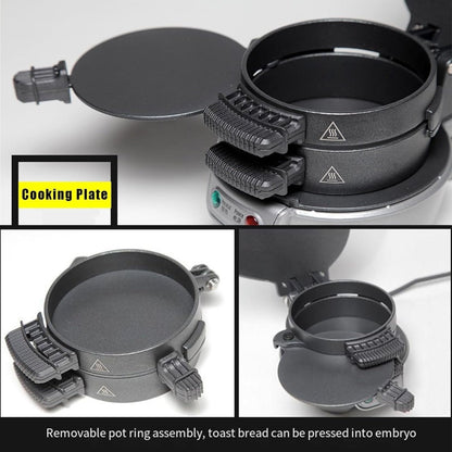 Aparat de facut burgeri sau sandwich-uri RAF 600W, Rosu