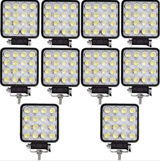 Set 8 Proiectoare 16 LED 48W Auto OFF-ROAD, IP 67