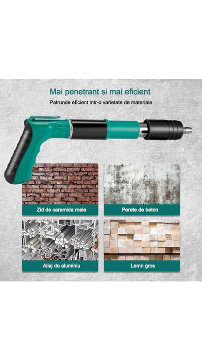 Pistol de cuie manual, 5 viteze, 50 cuie incluse