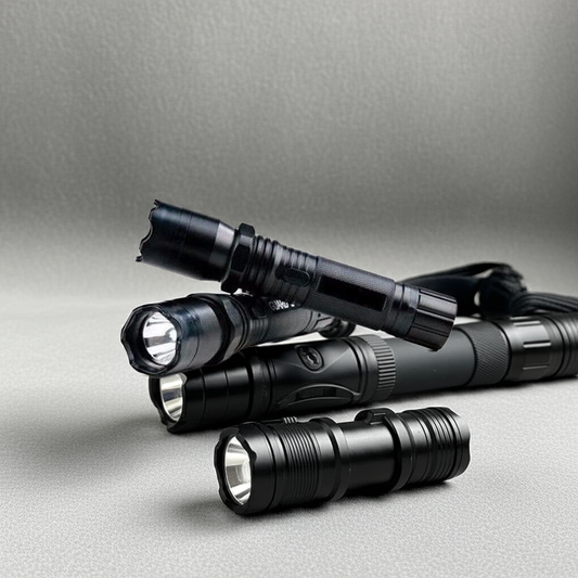 Lanterna electrosoc , LED, Aluminiu, Reincarcabila