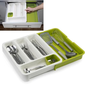 Organizator Extensibil de Tacamuri pentru Sertar – Practic și Funcțional.