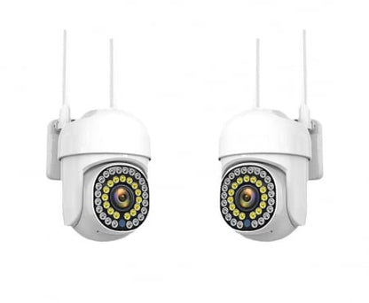 Pachet  2 Camere Wifi de Exterior , Vizualizare Live pe Telefon, Night Vision, Senzor de Miscare.