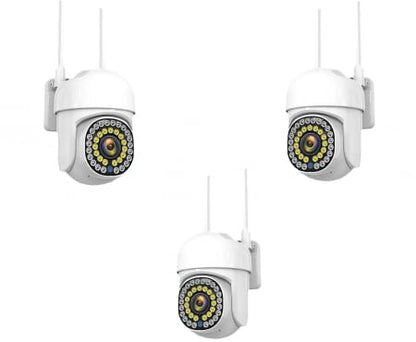 Pachet  3 Camere Wifi de Exterior  , Vizualizare Live pe Telefon, Night Vision, Senzor de Miscare.
