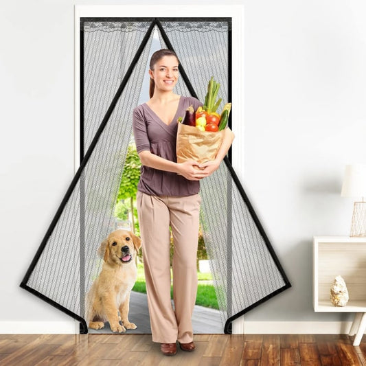Plasa de tantari si insecte magnetica pentru usa, dimensiune 85 x 210 cm