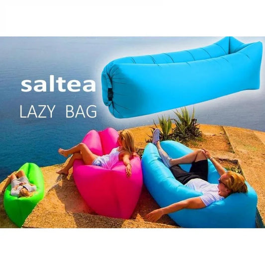 Saltea Autogonflabila "Lazy Bag" tip sezlong, 230 x 70cm