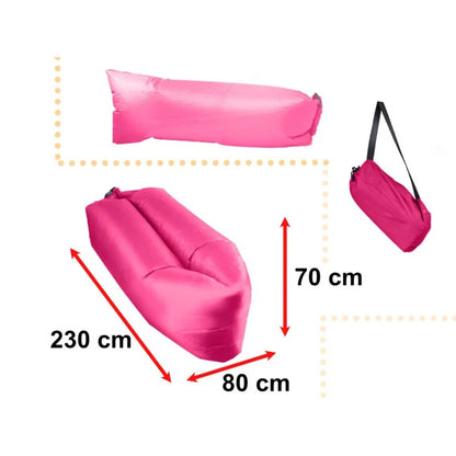 Saltea Autogonflabila "Lazy Bag" tip sezlong, 230 x 70cm