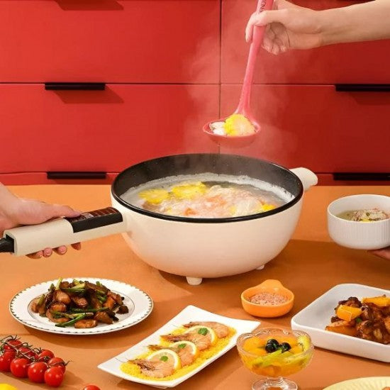 Tigaie Electrica Inteligenta Migas - 3L, Multifunctionala, Panou Control, 26cm, Prajire, Fierbere, Aburire, Mentinerea Caldurii