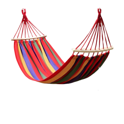 Hamac multicolor din bumbac cu husa de transport