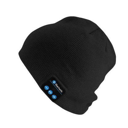 Caciula Cu Bluetooth. Handsfree Si Microfon, Unisex, Negru
